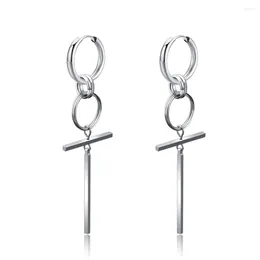 Dangle Earrings 1 Pair 2 Piece Stainless Steel Big Cross Drop For Men Rock Jewellery Never Fade Gift