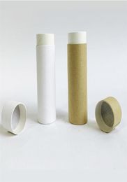 Eco Friendly 50 PCS LOT Cardboard Deodorant Tube Kraft Biodegradable Paper Cardboard Cosmetic Push Up Tube solid paste tube for li1735856