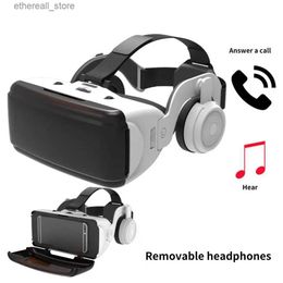 VR/AR Devices VR glasses 1 set intelligent universal 85 degree view 3.5mm headphone jack 3D glasses home VR headphones Q240306