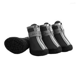 Dog Apparel 4pcs Pet Footwear Anti Slip Waterproof Shoe Booties For Outdoor