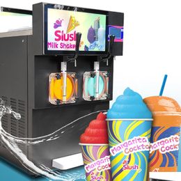 Other Kitchen, Dining & Bar Sy Double-Tank Frozen Drink Maker Margarita Hine With Led Touch Sn Advertising Light Box Perfect For Snack Dhpfq