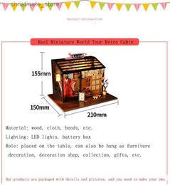 Architecture/DIY House Toys For Children New Doll House Casa Diy Miniature Dollhouse With Dust Cover Furniture Birthday Gift TD27 2829