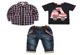 3Pcs Kids Toddler Baby Boys Dress CoatTshirtPants Set Kids Casual Clothes Outfits Autumn Children Clothing 27Years9467693