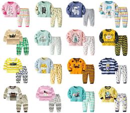 Kids Two Piece Sets Long Sleeve Pyjamas for Kid 2Pcs Set Outfits Toddler Boys Underwear Little Girls Sleepwear Suits Pour Enfants 7818161