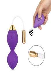 Mute Silicone Vibrating Eggs Wireless Vagina Ball Tighten Exercises Smart Love Ball Remote Jump Eggs Vibrator Sex Toys for Women Y8496029