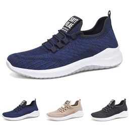 running shoes for men women Solid Colour hots low black white Medium Slate Blue breathable mens womens sneaker walking trainers GAI