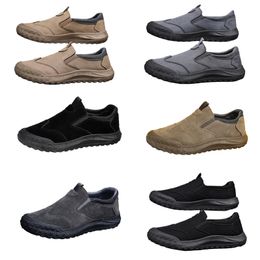 Men's shoes, spring new style, one foot lazy shoes, comfortable and breathable labor protection shoes, men's trend, soft soles, sports and leisure shoes Casual Shoes 42 a111