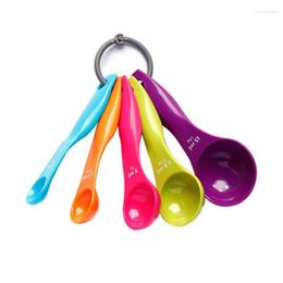 Measuring Tools 5Pcs/Set Kitchen Spoon Protein Powder Teaspoon Milk Cup Coffee Scale Sugar Scoop Baking Accessories Cooking Drop Del Dhq9W