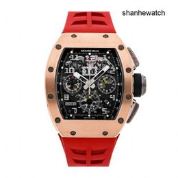 Swiss Watch Female Watch RM Watch RM011-SP Chronograph Auto Gold Mens Strap Watch RM011 AJ RG