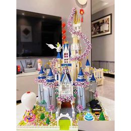 Model Building Kits Girl Princess Castle Build Block Architecture Lepin Toy For Set Fantasy Puzzle Technic Figure Christmas Drop Deliv Dhmh3