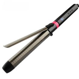 Professional Hair Curler Rotating Curling Iron Wand with Tourmaline Ceramic Antiscalding Insulated Tip Styling Tool 240226