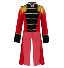 Jackets Child Kids Boys Circus Ringmaster Costume Halloween Performance Cosplay Party Dress Up Long Sleeves Stand Collar Tailcoat 7498806