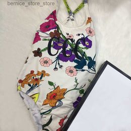 Women's Swimwear Womens Luxury Swimwears Designer Letter G Swimsuists One-piece Bikinis Flower Pattern Swimsuit Sexy Floral Bathing Suits Q240306