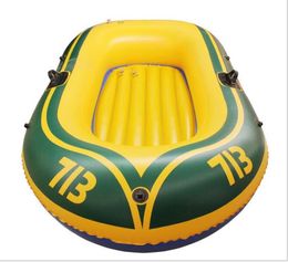 Cheap mini single Inflatable Floating sail Boat 192x114cm sizes included 2 paddles and 1 pump and repair kits2069523