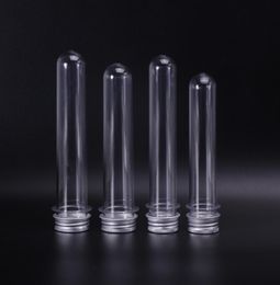 40ml Empty Clear Plastic Tube PET Plastic Test Tube Bottle Used as Face Mask Candy Phone Cable Container with Aluminium Cap5145374