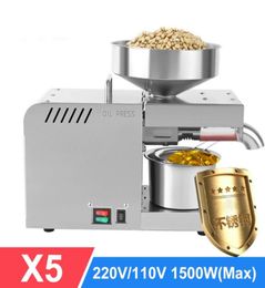 Full Automatic Household Flax Seed Peanut Oil Press Stainless Steel Cold Press 1500W3307495