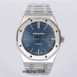 Elegant Wrist Watch Racing Wristwatches AP 15400ST Royal Oak Offshore Series Precision Steel Blue Plate Calendar Display Automatic Mechanical Mens Watch Watch Set