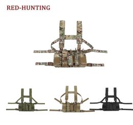 New Mag Carrier Chest Vest Tactical Chest Rig Airsoft Hunting Light Weight Molle Pouch Holder for M4 M16 2012151140133