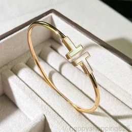 Luxury designer bracelet classic diamond designer jewelry 18K rose gold bangle for women men brithday gift 210QD