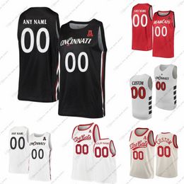 Custom NCAA Cincinnati Bearcats College Basketball Jerseys CJ Anthony Aziz Bandaogo Fredrick Rayvon Griffith Jizzle James Chase Kirkwood Viktor Lakhin Long