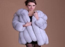 new look fur Jackets women coat White pink purple grey black sky blue wine red sapphire blue Oversized Faux Jacket8135334