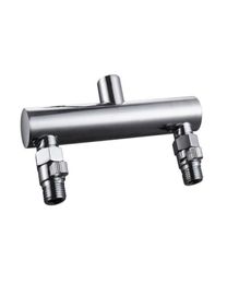 Bathroom Shower Heads BRASS Head Double Outlet Manifold With Shut Off Valves For Dual Sprayer Showering System3089485