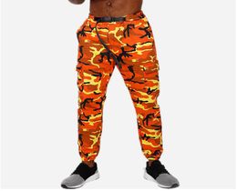 Orange Camouflage Joggers Pants Men Fashion Military Tactical Skinny Trousers Sports Pants Harem Camo Pink Pants For MenWomen 2006418345