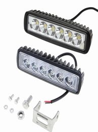 Automotive LED Work Light Oneshaped 6LED 18W Daylight Auxiliary Light Offroad Vehicle Modified Lamp3368954