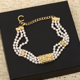 Luxury quality charm pendant necklace and bracelet with white shell beads in 18k gold plated have stamp box PS3082B