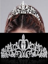 2019 Luxury Elegant Crystal Bridal Crown Headpieces Woman Tiaras Hair Jewelry Ornaments Hairwear Bride Wedding Hair Accessories1370064