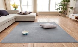 Living Room Short Hair Memory Cotton Rug Sofa Coffee Table Bedroom Nonslip Soundproof Household Carpet Gray7595739