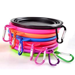 Dog Bowls Feeders Fancy Design Food Grade Sile Foldable Bowl Travel Collapsible Pet Cat Feeding Eco Friendly Water Dish 4485229 Dr Dh6Nu