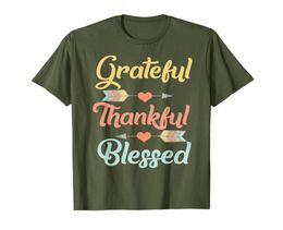Grateful Thankful Blessed Shirt Cool Thanksgiving Day Gift03283755