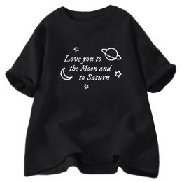 T-shirt Love You To The Moon and To Saturn TShirt Ts Seven TShirts Women Men Folklore Inspired T Shirt Harajuku Streetwear Clothes