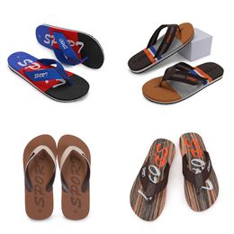 slippers spring summer red black pink green yellow blue brown mens low top breathable soft sole shoes flat men GAI-12