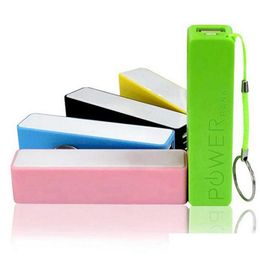 Cell Phone Power Banks 2600Mah Portable Per Usb External Backup Battery Charger Emergency Travel Mini Mobile Powers Drop Delivery Ph Dhosx