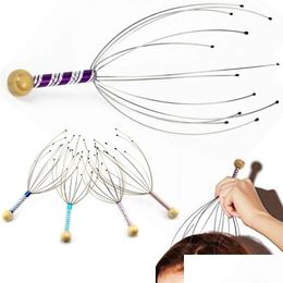 Head Massager Octopus Head Masr Scalp Relaxation Relief Body Remove Muscle Tension Tiredness Drop Delivery Health Beauty Massage Dhutr