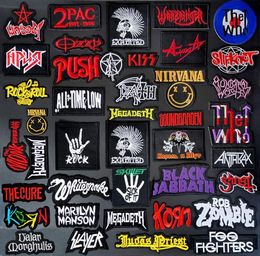 Customise Apparel Patches BAND DIY Clothe Embroidery PUNK MUSIC Patch Applique Ironing Clothing Sewing Supplies Decorative Badges 7326826