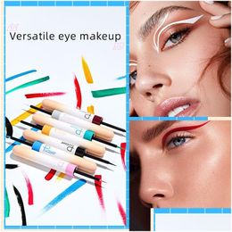 Eyeliner Colour Eyeliner Liquid Pen Waterproof Quick Drying Extremely Fine 12 Drop Delivery Health Beauty Makeup Eyes Dhhpv