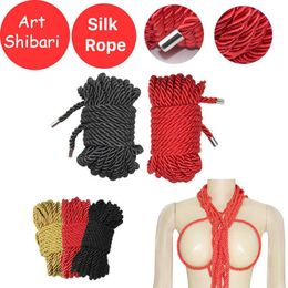 Massager bdsm Professional Bondage Shibari Art Slave Restraint Rope Soft Silk Cotton Adult Couple Sex Toys Bdsm Binding Roleplayi7702818