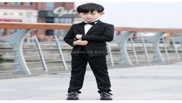 Flower Boys Formal Wedding Suit Gentleman Kids Jacket Vest Pants 3Pcs Tuxedo Dress Children Performance Party Costume9333251