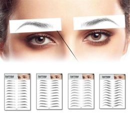 3D Eyebrow Sticker Bionic Brow SemiPermanent Water Transfer Waterproof Tattoo Eye brow Embroidery Eyebrow Patch Makeup Tools8823621