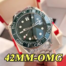 Cheap Mens Watch Designer High Quality Watches 42MM OMG Master Automatic Mechanical Movement 904L Stainless Steel Ceramic Bezel Sapphire Luminous Sport