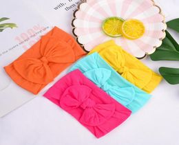 Solid Baby Headbands 20 Colours Bow Hair Bands Infant Soft Elastic Headband Kids Cute Nylon Headwear Toddler Baby Girls Hair Bands 8985342