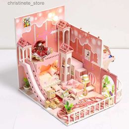 Architecture/DIY House Diy Doll House Casa Diy Miniature Dollhouse With Furniture Toys For Children Birthday Gift creative gifts K029