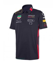 18ma Mens Polos F1 Team Version Car Fan Racing Suit Men and Women Summer Red Shortsleeved Tshirt Car Fan Car Quickdrying Clothes Overalls Polo Customizat Customizabl