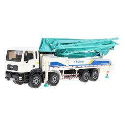 150 Scale Alloy Diecast Vehicle Model Toy Engineering Concrete Pump Truck Car High Simulation Kids Gift 2203298059009