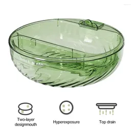 Plates Elegant Snack Platter Detachable Double Layer Dry Fruit Tray With Phone Holder Capacity Container For Home