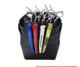 PU Leather Hair Scissor Bag Holster Clips Hairdressing Barber Salon Hair Cutting Pouch Holder Case Scissors Bags with Waist Should1057808