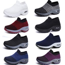 Large size men women's shoes cushion flying woven sports shoes hooded shoes fashionable rocking shoes GAI casual shoes socks shoes 35-43 65